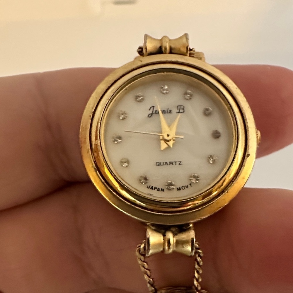 Junie B  Charm Gold Women's Teachers Themed Watch